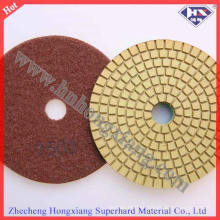 Almohadillas de discos flexibles húmedos de 4 ′ ′ Almohadillas de diamante para pulir pisos
